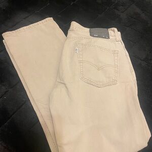 Levi's Tan Straight Jeans Classic Denim Style